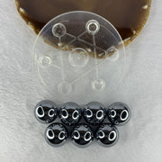 Natural Hematite 7 Sphere Ball Set 186.26g 99.7 by 34.5mm Diameter 25.0mm x 7 pcs - Huangs Jadeite and Jewelry Pte Ltd