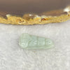 Type A Green Pea Pod Jadeite 2.93g by 12.1 by 24.9 by 5.3mm - Huangs Jadeite and Jewelry Pte Ltd