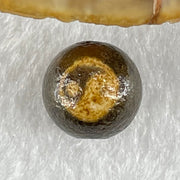 Natural Powerful Tibetan Old Oily Agate Yin Yang Bead Heavenly Master (Tian Zhu) 1.43g 10.0 by 10.3mm - Huangs Jadeite and Jewelry Pte Ltd