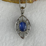 Natural Blue Kyanite Bead Necklace 3.70g 44cm 8.0 by 6.0 by 4.0mm - Huangs Jadeite and Jewelry Pte Ltd