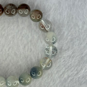 Natural Blue Rabbit Hair Rutilated Quartz Beads Bracelet 25.33g 16.5cm 9.9mm 20 Beads - Huangs Jadeite and Jewelry Pte Ltd