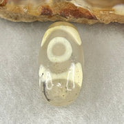 Natural Powerful Tibetan Old Oily Agate 3 Eyes Dzi Bead Heavenly Master (Tian Zhu) 三眼天诛 2.95g 19.7 by 10.2mm - Huangs Jadeite and Jewelry Pte Ltd