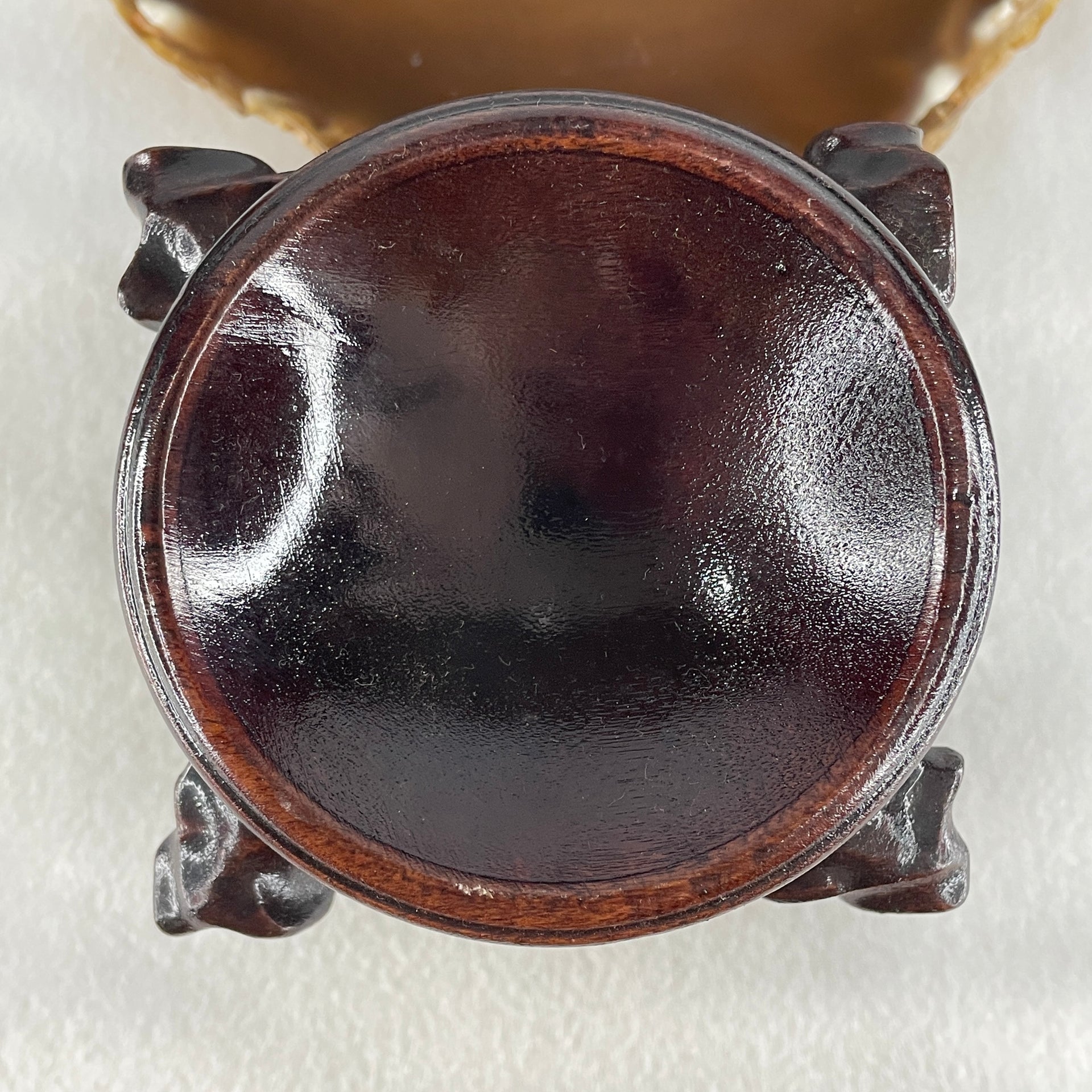 Natural Brecciated Jasper Ball Display with Wooden Stand 1641.2g 95.6 by 165.0mm - Huangs Jadeite and Jewelry Pte Ltd