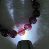 High Grade Natural Auralite 23 Bracelet 天然激光23手链 37.25g 17cm 11.8mm 17 Beads - Huangs Jadeite and Jewelry Pte Ltd