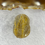 Good Grade Natural Golden Shun Fa Rutilated Quartz Pixiu Charm for Bracelet 天然金顺发水晶貔貅 10.18g 23.9 by 17.2 by 14.3mm - Huangs Jadeite and Jewelry Pte Ltd