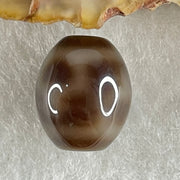 Natural Powerful Tibetan Old Oily Agate 4 Nectar Vessel Dzi Bead Heavenly Master (Tian Zhu) 花蜜容器天珠 2.83g 14.0 by 12.0mm - Huangs Jadeite and Jewelry Pte Ltd