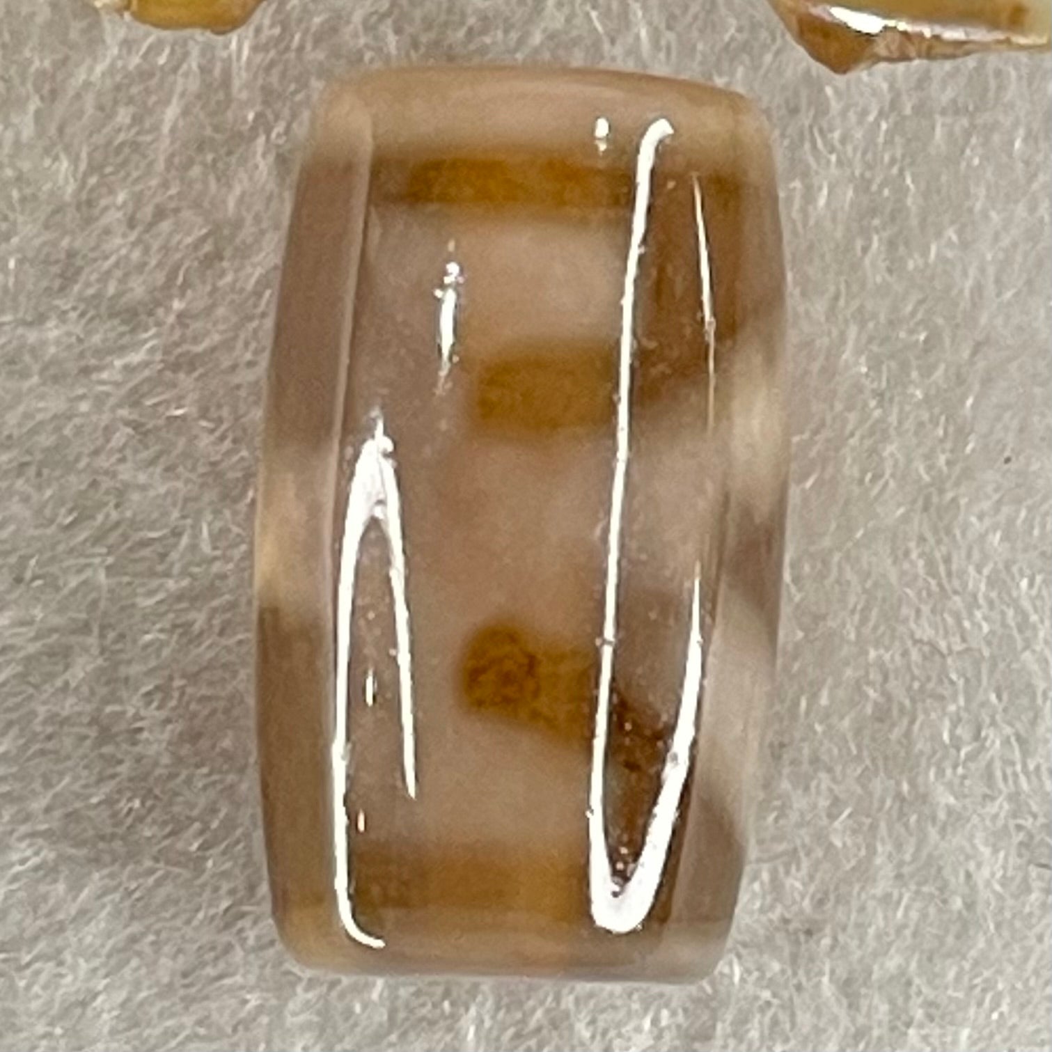 Natural Powerful Tibetan Old Oily Agate Patina Guiren Tairen Human Dzi Bead Totem Amulet Heavenly Master (Tian Zhu) 贵人天诛 4.72g 20.0 by 11.7mm - Huangs Jadeite and Jewelry Pte Ltd