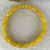 Natural Orange Aventurine Bracelet 31.36g 17cm 14.5 by 10.5 by 5.6mm 18 pcs - Huangs Jadeite and Jewelry Pte Ltd