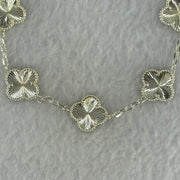 S9999 Sliver Clover Bracelet 13.37g 13.1 by 3.0mm 5pcs - Huangs Jadeite and Jewelry Pte Ltd