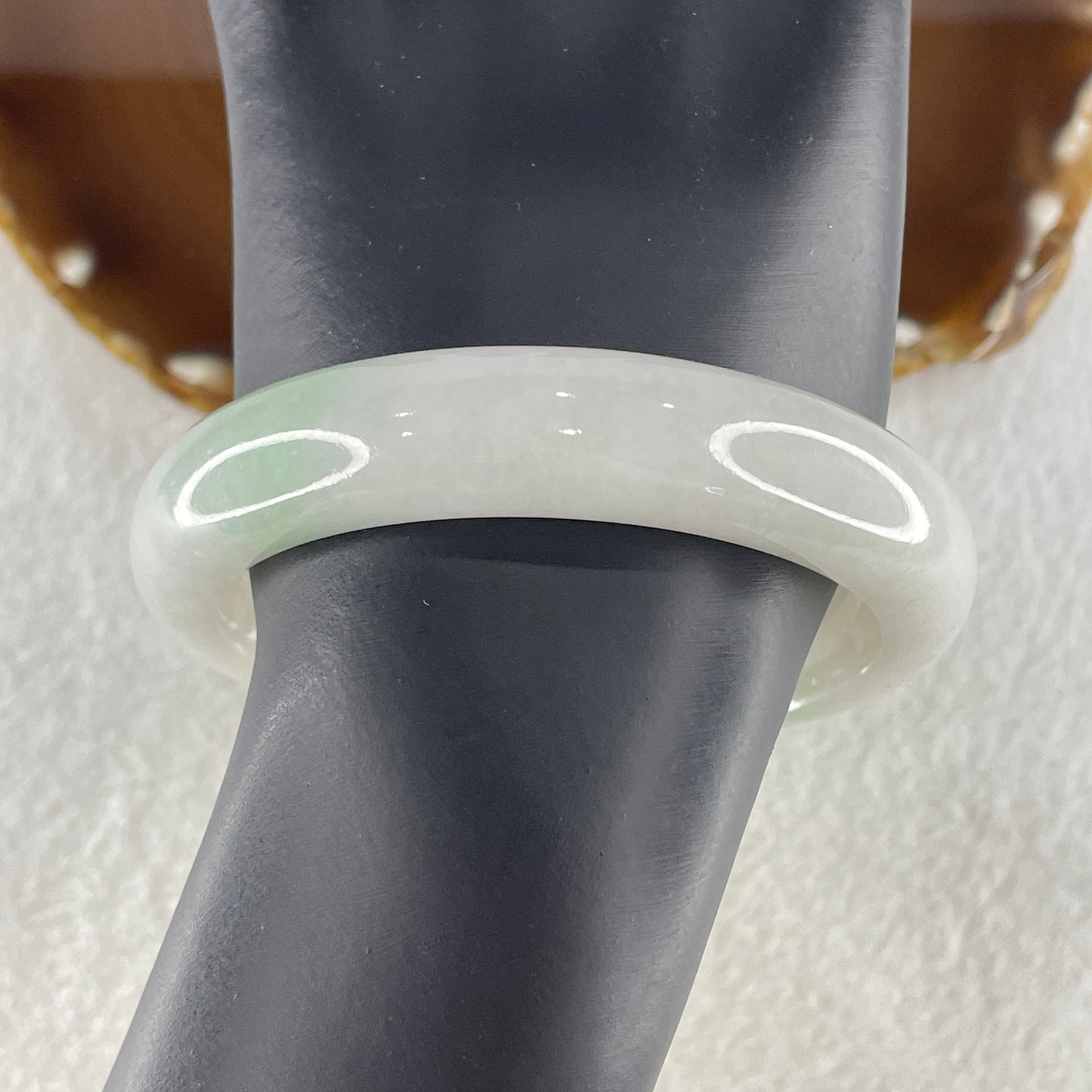 Type A Faint Green and Lavender Jadeite Bangle 70.75g inner diameter 58.4mm 13.8 by 9.0mm (Very Very Slight Internal Line) - Huangs Jadeite and Jewelry Pte Ltd