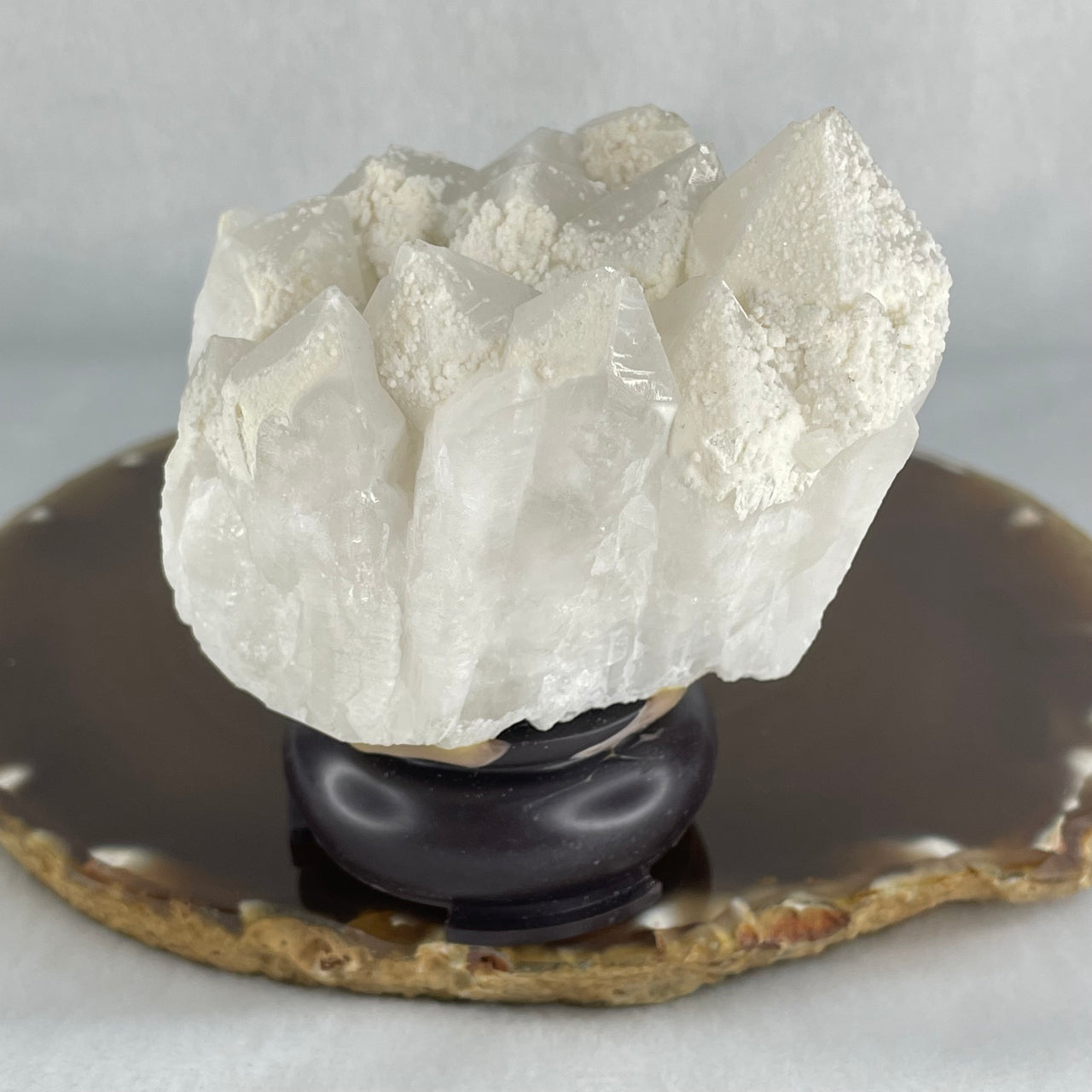 Natural Milky White Quartz Display 334.86g 77.4 by 59.0 by 87.7mm - Huangs Jadeite and Jewelry Pte Ltd