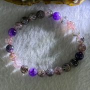 Natural Super 7 Beads Bracelet 15.09g 15cm 7.9mm 25 Beads - Huangs Jadeite and Jewelry Pte Ltd