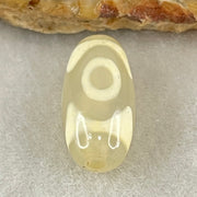 Natural Powerful Tibetan Old Oily Agate 3 Eyes Dzi Bead Heavenly Master (Tian Zhu) 三眼天诛 2.41g 19.3 by 9.4mm - Huangs Jadeite and Jewelry Pte Ltd