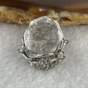 Natural Clear Quartz Pendant in S925 Sliver 6.54g 12.4mm - Huangs Jadeite and Jewelry Pte Ltd