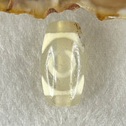 Natural Powerful Tibetan Old Oily Agate 3 Eyes Dzi Bead Heavenly Master (Tian Zhu) 三眼天诛 3.38g 20.1 by 10.8mm - Huangs Jadeite and Jewelry Pte Ltd