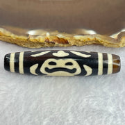 Natural Powerful Tibetan Old Oily Agate Zha Ji La Mu Female Cai Shen Bead Heavenly Master (Tian Zhu) 扎吉拉木女财神天珠 15.42g 58.5 by 13.3mm - Huangs Jadeite and Jewelry Pte Ltd