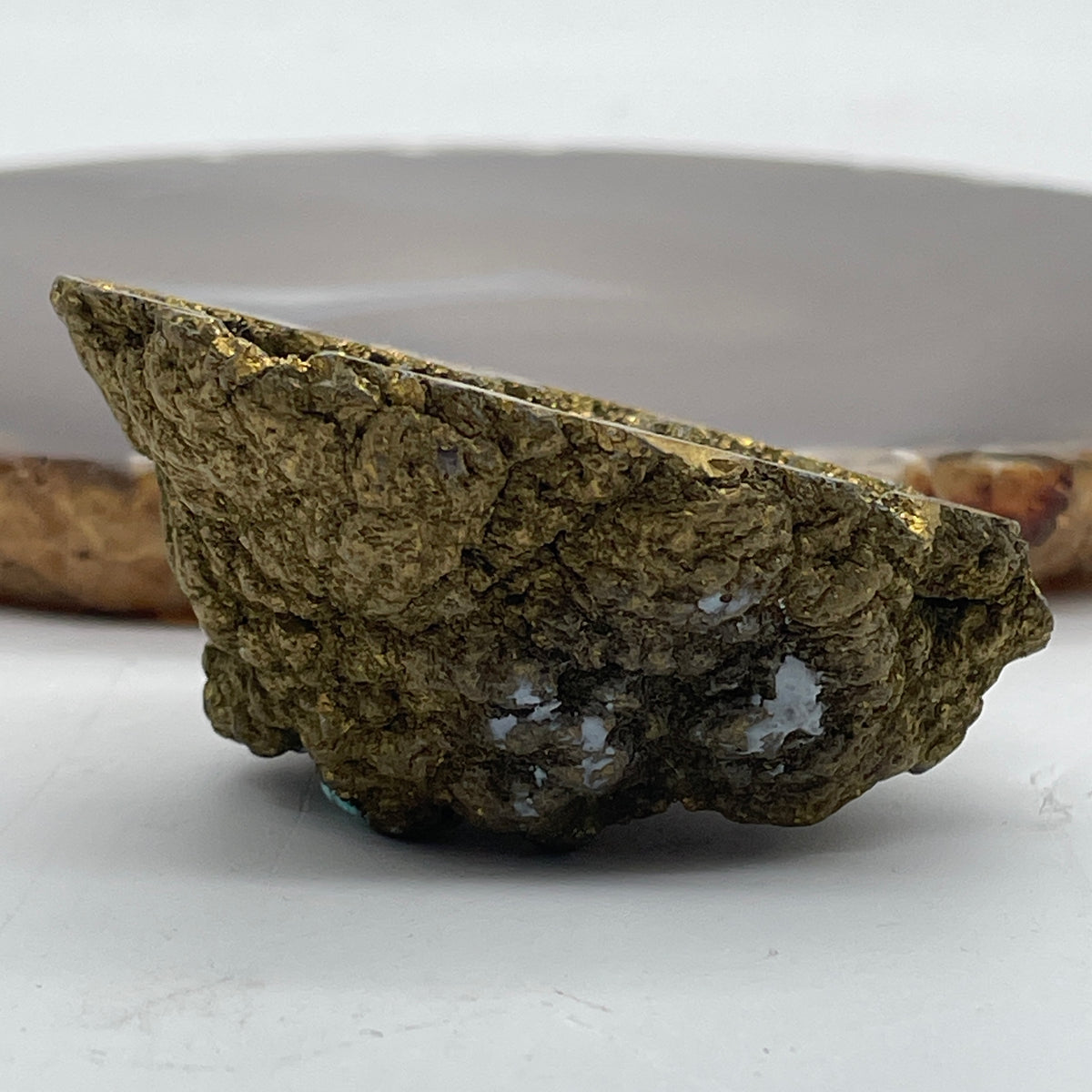 Natural Yellow Chalcopyrite Rough Mini Display | (36.78g | 44.0 x 35.2 x 34.0mm | Catalyst, "Stone of the Mystic" Abundance Magnet & Energy Shield, Feng Shui Prosperity & Joy Anchor)