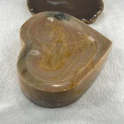 Natural Polychrome Jasper Heart Shape Plate 1,401.5g 170.0 by 140.0 by 38.8mm - Huangs Jadeite and Jewelry Pte Ltd