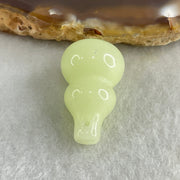Natural Light Green Chalcedony Mini Hulu Display 4.69g 22.7 by 14.2mm - Huangs Jadeite and Jewelry Pte Ltd