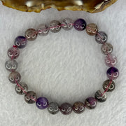 Natural Super 7 Beads Bracelet 20.61g 17cm 8.8mm 23 Beads - Huangs Jadeite and Jewelry Pte Ltd