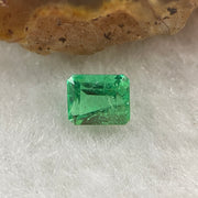 Natural Colombia Green Emerald (Beryl) Cut-Cornered Rectangular step cut 0.67ct 5.8 by 4.9 by 3.7mm - Huangs Jadeite and Jewelry Pte Ltd