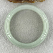 Certified Natural Type A Light Green Jadeite Bangle | (71.72g | 54.8mm Inner Diameter | 16.2mm Wide x 8.9mm | Perfect | Radiance, Steady Wealth "Zheng Cai" Anchor & Feng Shui Prosperity Catalyst) - Huangs Jadeite and Jewelry Pte Ltd