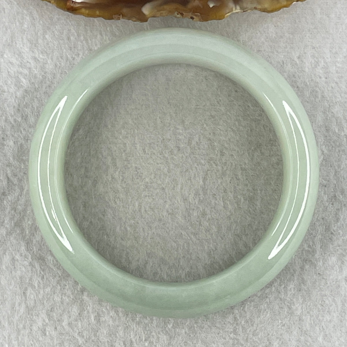 Certified Natural Type A Light Green Jadeite Bangle | (71.72g | 54.8mm Inner Diameter | 16.2mm Wide x 8.9mm | Perfect | Radiance, Steady Wealth "Zheng Cai" Anchor & Feng Shui Prosperity Catalyst) - Huangs Jadeite and Jewelry Pte Ltd