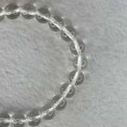 Natural Clear Quartz Bracelet 天然白水晶手链 18.71g 16.5cm 8.4mm 24 Beads - Huangs Jadeite and Jewelry Pte Ltd
