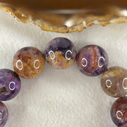 Above Average Grade Natural Amethyst Phantom Quartz Beads Bracelet 天然紫幽灵水晶手链 111.14g 19cm 19.0mm 13 Beads - Huangs Jadeite and Jewelry Pte Ltd