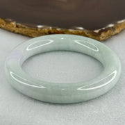 Type A Light Blueish Green and Lavender Jadeite Bangle Internal Diameter 56.7mm 82.96g 13.0 by 11.8mm (Close to Perfect) - Huangs Jadeite and Jewelry Pte Ltd
