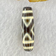 Natural Powerful Tibetan Old Oily Agate 2-Eye Vajra Dzi Bead Heavenly Master (Tian Zhu) 二眼天珠 7.26g 38.6 by 11.1mm - Huangs Jadeite and Jewelry Pte Ltd