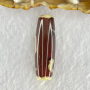 Natural Powerful Tibetan Old Oily Agate Ruyi Dzi Bead Heavenly Master (Tian Zhu) 如意天珠 8.64g 37.8 by 12.1mm - Huangs Jadeite and Jewelry Pte Ltd