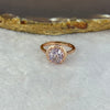 Natural Morganite in 925 Sliver in Rose Gold Colour Ring (Adjustable Size) 2.37g 7.9 by 6.0mm - Huangs Jadeite and Jewelry Pte Ltd