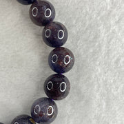 Good Grade Natural Purple Iolite with Rabbit Beads Bracelet 33.39g 16cm 11.4mm 16Beads - 16.8 by 12.6 by 11.3 Rabbit - Huangs Jadeite and Jewelry Pte Ltd