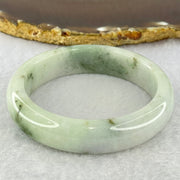 Type A Green Lavender and Moss Green Piao Hua Jadeite Bangle Internal Diameter 55.8mm 60.42g 14.5 by 8.0mm (Very Slight External Rough + Internal Line) - Huangs Jadeite and Jewelry Pte Ltd