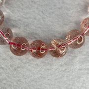 Natural Strawberry Quartz Bracelet 52.46g by 13.4mm by 16 Beads - Huangs Jadeite and Jewelry Pte Ltd