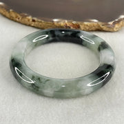 Type A Green Lavender with Dark Green Piao Hua Jadeite Bangle 44.77g Internal Diameter 52.1mm by 10.9 by 11.2mm (Slight Internal Lines) - Huangs Jadeite and Jewelry Pte Ltd