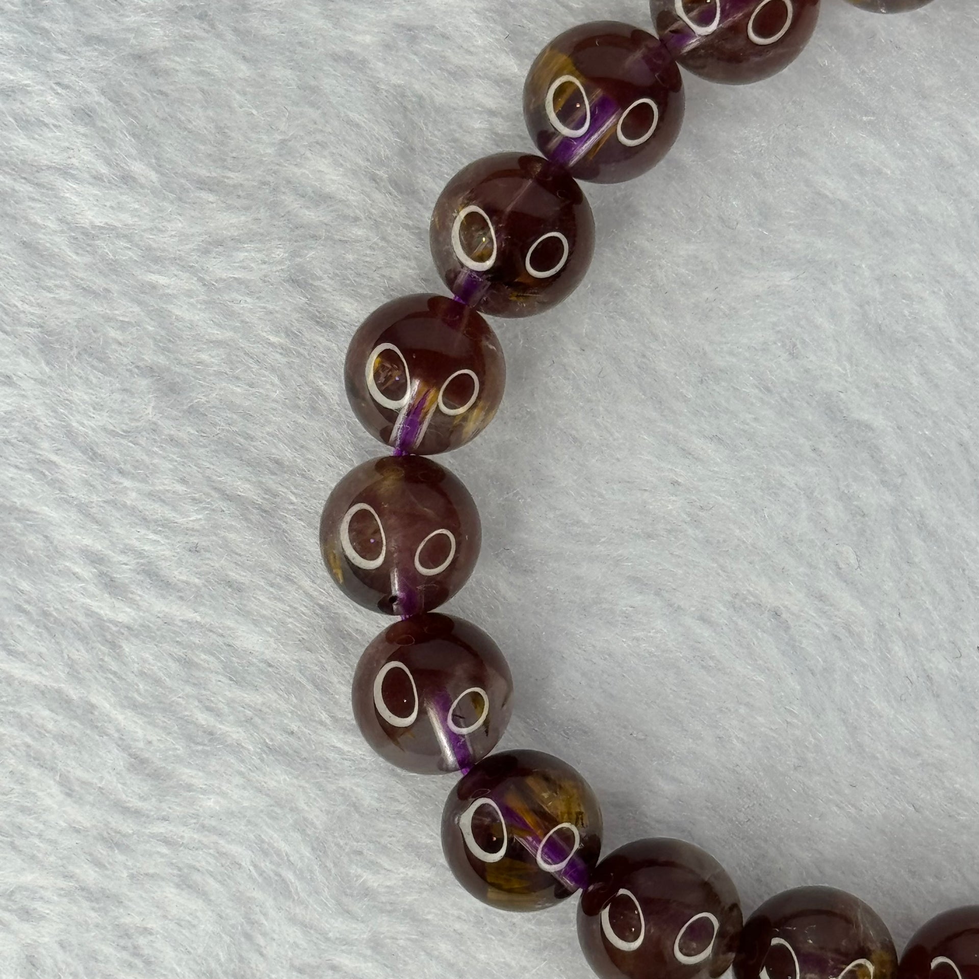 Very Good Grade Natural Auralite 23 Bracelet 天然激光23手链 24.96g 17cm 9.5mm 21 Beads - Huangs Jadeite and Jewelry Pte Ltd