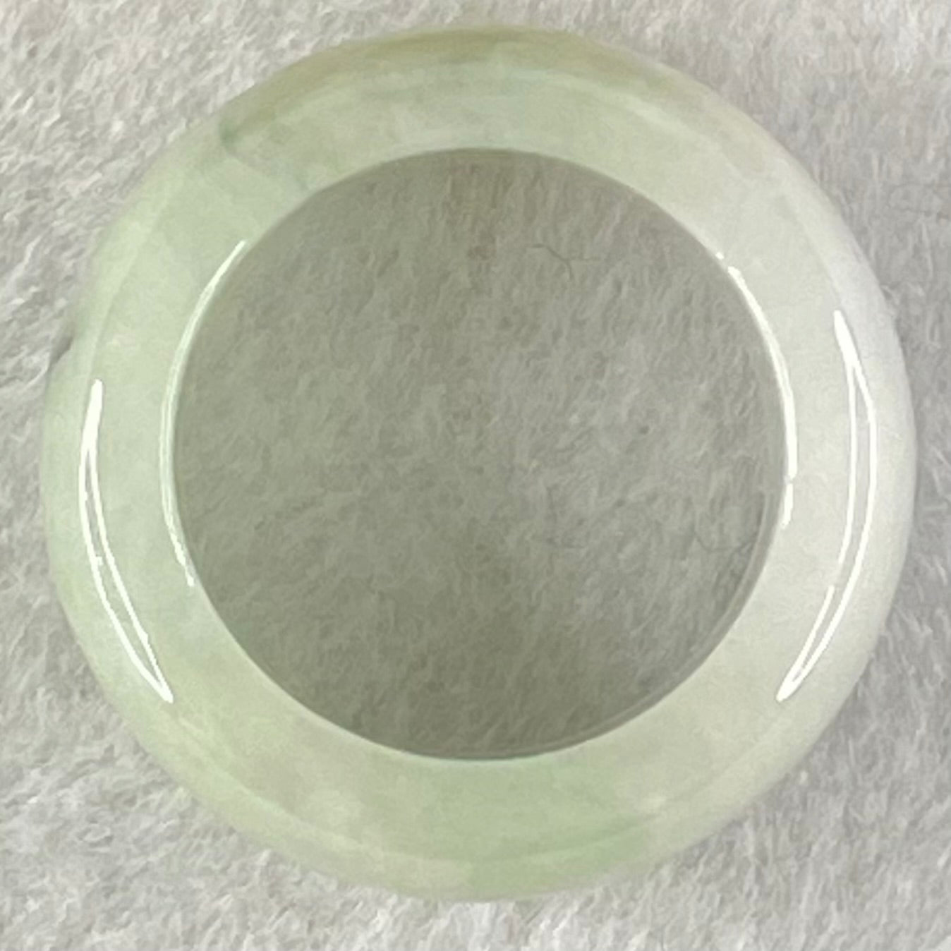 Type A Light Lavender with Green Patches Jadeite Ring 11.08g 11.3 by 8.9mm US9.8 HK22 (Slight Internal Line) - Huangs Jadeite and Jewelry Pte Ltd