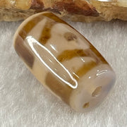 Natural Powerful Tibetan Old Oily Agate Patina Guiren Tairen Human Dzi Bead Totem Amulet Heavenly Master (Tian Zhu) 贵人天诛 4.63g 19.5 by 11.7mm - Huangs Jadeite and Jewelry Pte Ltd