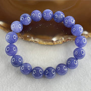 Above Average Grade Natural Blue Tanzanite Beads Bracelet 46.67g 16cm 11.8mm 17 Beads - Huangs Jadeite and Jewelry Pte Ltd