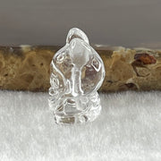 Natural Clear Quartz Labubu Charm Display 3.75g 19.2 by 12.8 by 11.3mm - Huangs Jadeite and Jewelry Pte Ltd