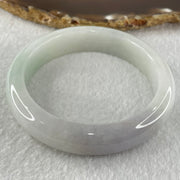 Type A Faint Lavender Green Jadeite Bangle 66.17g Internal Diameter 58.4mm 13.4 by 8.5mm (External Lines) - Huangs Jadeite and Jewelry Pte Ltd