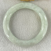 Type A Light Green Jadeite Bangle Internal Diameter 53.2mm 55.483g 10.1 by 10.4mm (Close to Perfect) - Huangs Jadeite and Jewelry Pte Ltd