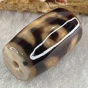 Natural Powerful Tibetan Old Oily Agate Patina Guiren Tairen Human Dzi Bead Totem Amulet Heavenly Master (Tian Zhu) 贵人天诛 4.53g 19.7 by 11.7mm - Huangs Jadeite and Jewelry Pte Ltd