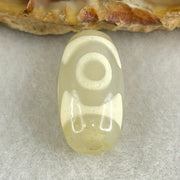 Natural Powerful Tibetan Old Oily Agate 3 Eyes Dzi Bead Heavenly Master (Tian Zhu) 三眼天诛 3.27g 19.8 by 10.6mm - Huangs Jadeite and Jewelry Pte Ltd