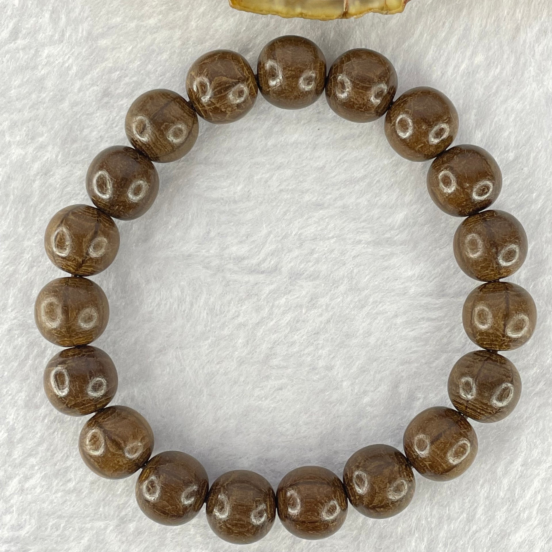 Natural Six Way Wooden Beads Bracelet 六道木手链 10.80g 17cm 10.8mm 19 Beads - Huangs Jadeite and Jewelry Pte Ltd