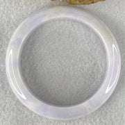 Type A Lavender white Jadeite Bangle 61.94g Internal Diameter 56.3mm 12.7 by 9.0mm (Slight Internal Lines) - Huangs Jadeite and Jewelry Pte Ltd