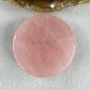 Natural Rose Quartz Plate Display 91.73g 55.3 by 16.4mm - Huangs Jadeite and Jewelry Pte Ltd