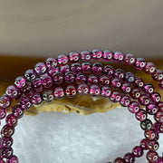 Natural Red Garnet Beads Necklace 12.12g 3.3mm 174 Beads - Huangs Jadeite and Jewelry Pte Ltd